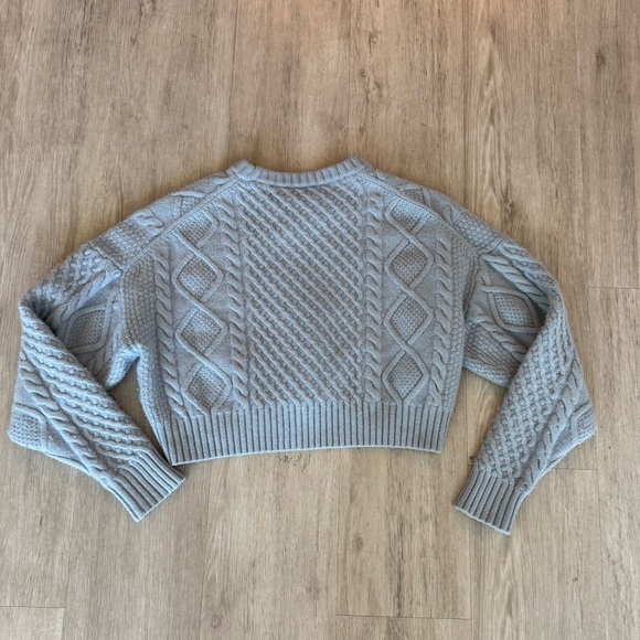 Blue Aritzia Sunday Best Cable Knit Sweater - Picture 6 of 6